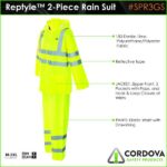 Rain Suit, Reptyle™, Hi-Vis, 2-Piece, Class 3 - Image 7